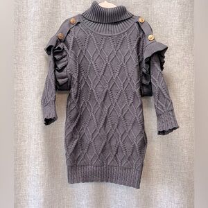 Girls Ivy Greis sweater dress NWT size 4